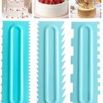 Cake Scraper Set, Decorating Comb and Icing Smoother